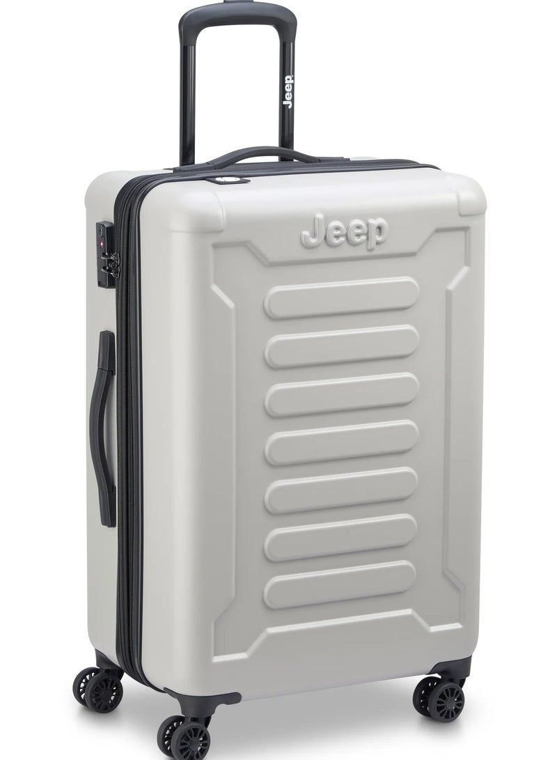 جيب حقيبة سفر بعجلات مزدوجة قابلة للتوسيع ٦٨ سم رمادية - Image 2